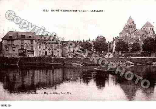 Ville de SAINTAIGNAN, carte postale ancienne