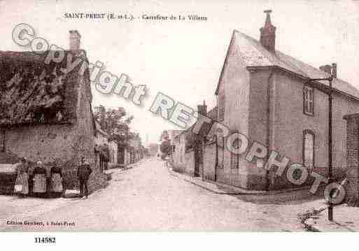 Ville de SAINTPREST, carte postale ancienne