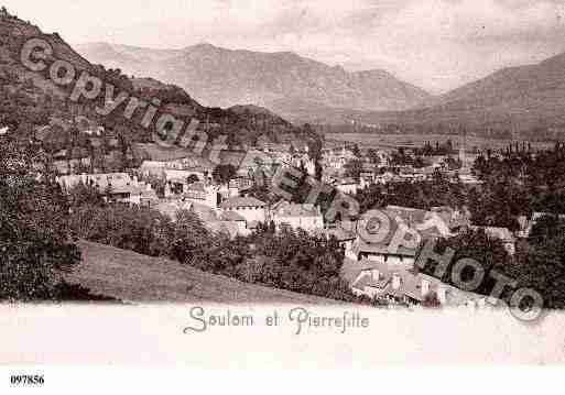 Ville de SOULOM, carte postale ancienne