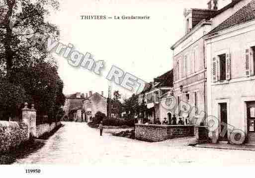Ville de THIVIERS, carte postale ancienne