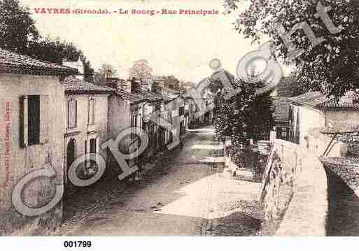 Ville de VAYRES, carte postale ancienne