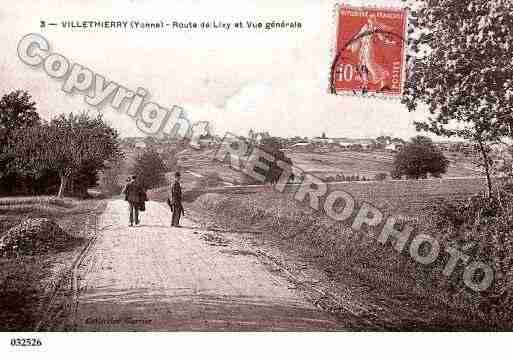 Ville de VILLETHIERRY, carte postale ancienne