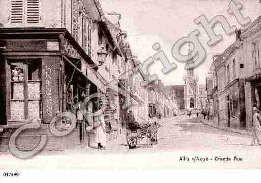 Ville de AILLYSURNOYE, carte postale ancienne