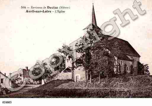 Ville de AVRILSURLOIRE, carte postale ancienne