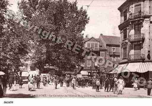 Ville de BELFORT, carte postale ancienne