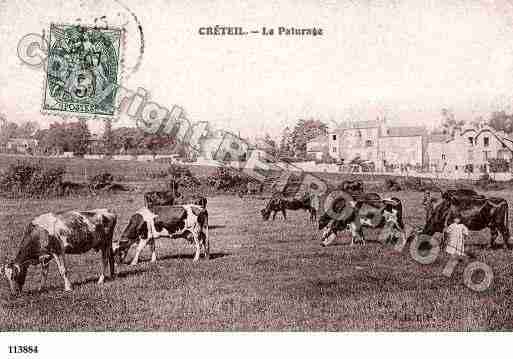 Ville de CRETEIL, carte postale ancienne