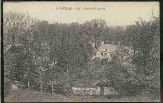 Ville de DONVILLELESBAINS, carte postale ancienne