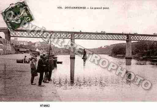 Ville de DOUARNENEZ, carte postale ancienne