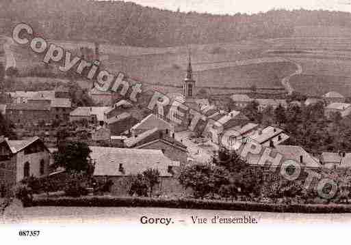 Ville de GORCY, carte postale ancienne