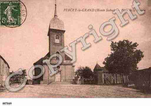 Ville de PERCEYLEGRAND, carte postale ancienne