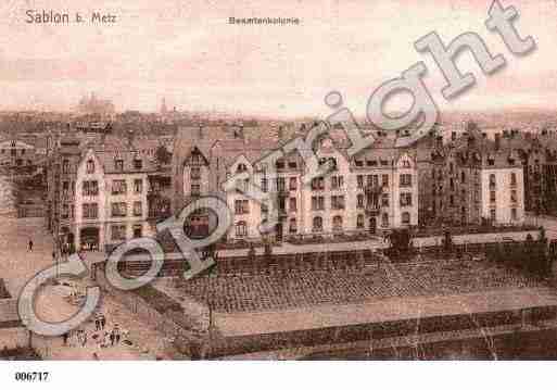 Ville de SABLON, carte postale ancienne