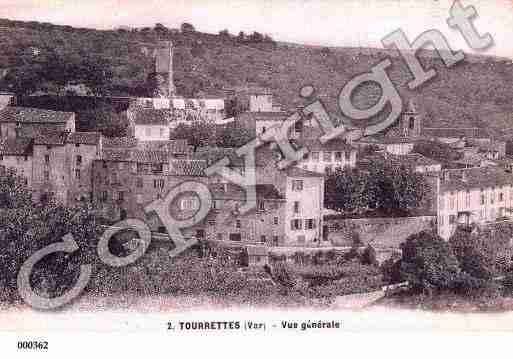 Ville de TOURRETTES, carte postale ancienne