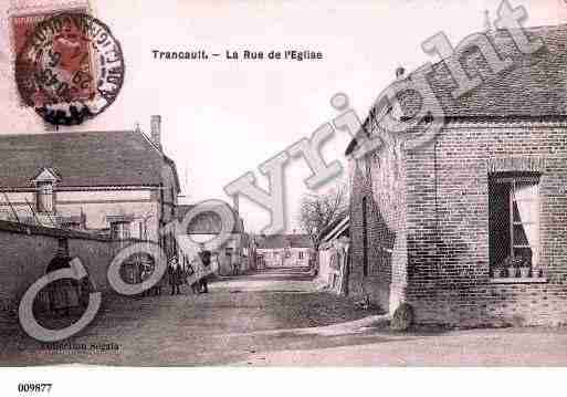 Ville de TRANCAULT, carte postale ancienne