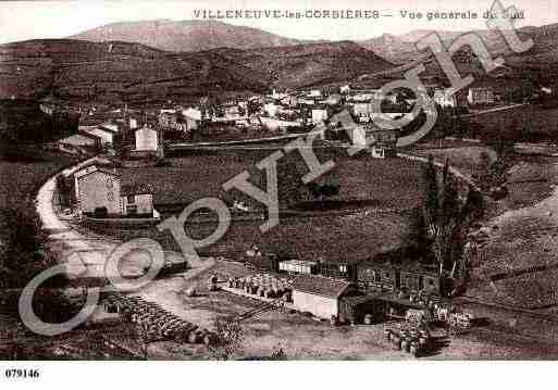 Ville de VILLENEUVELESCORBIERES, carte postale ancienne