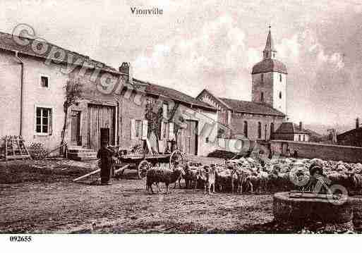 Ville de VIONVILLE, carte postale ancienne