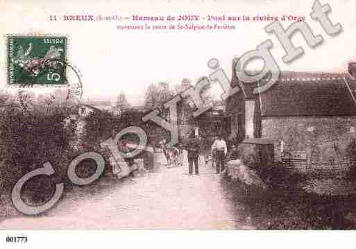 Ville de BREUXJOUY, carte postale ancienne