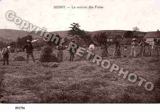 Ville de BUSSY, carte postale ancienne