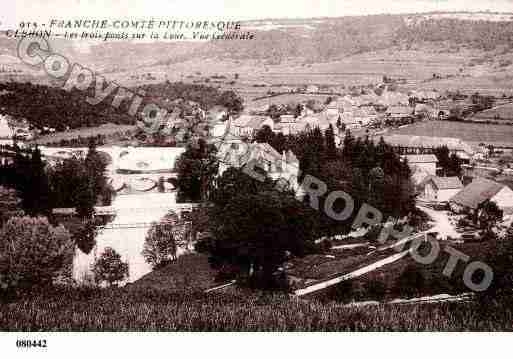 Ville de CLERON, carte postale ancienne