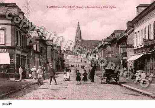 Ville de FLEURYSURANDELLE, carte postale ancienne