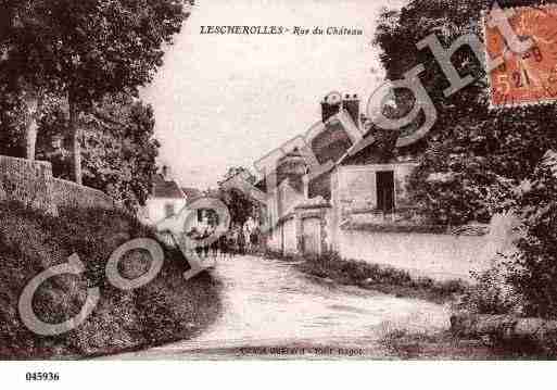 Ville de LESCHEROLLES, carte postale ancienne