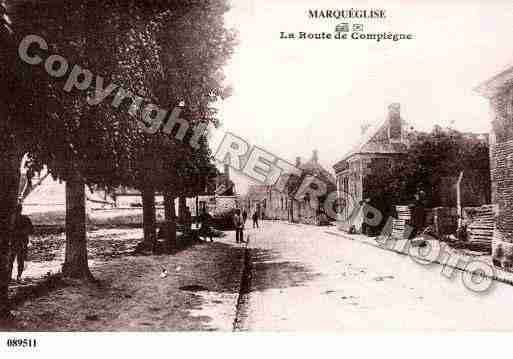 Ville de MARQUEGLISE, carte postale ancienne