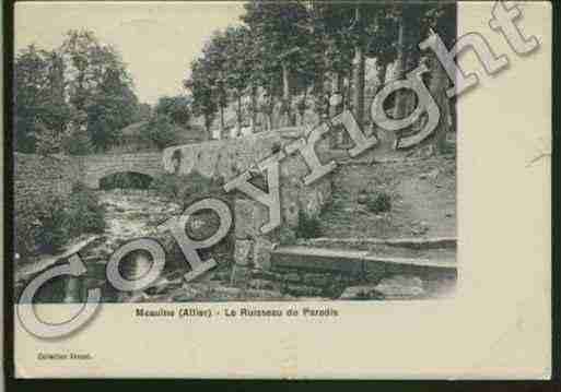 Ville de MEAULNE, carte postale ancienne