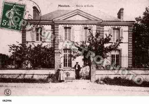 Ville de MOULON, carte postale ancienne