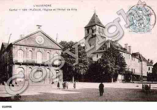 Ville de PLEAUX, carte postale ancienne