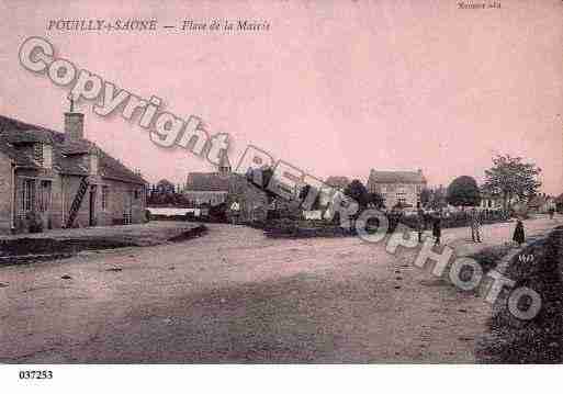 Ville de POUILLYSURSAONE, carte postale ancienne