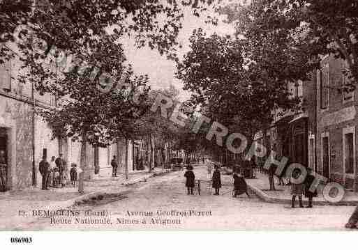 Ville de REMOULINS, carte postale ancienne