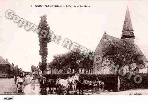 Ville de SAINTMAUR, carte postale ancienne