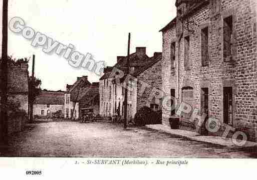 Ville de SAINTSERVANT, carte postale ancienne