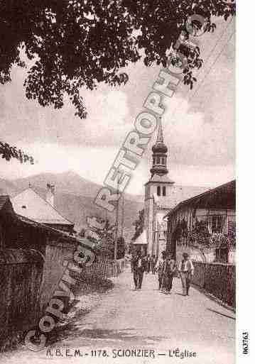 Ville de SCIONZIERNEYROLLES, carte postale ancienne