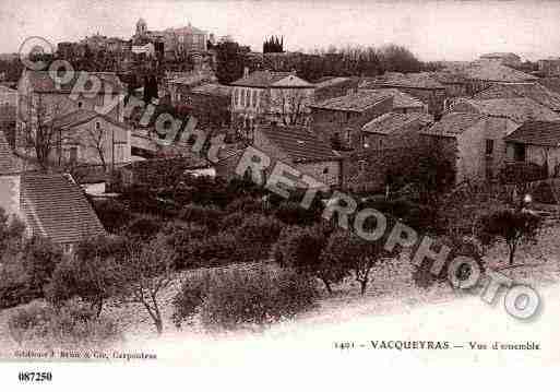 Ville de VACQUEYRAS, carte postale ancienne