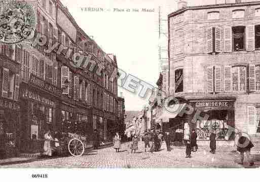 Ville de VERDUN, carte postale ancienne