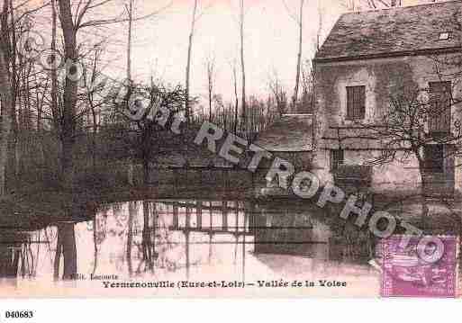 Ville de YERMENONVILLE, carte postale ancienne