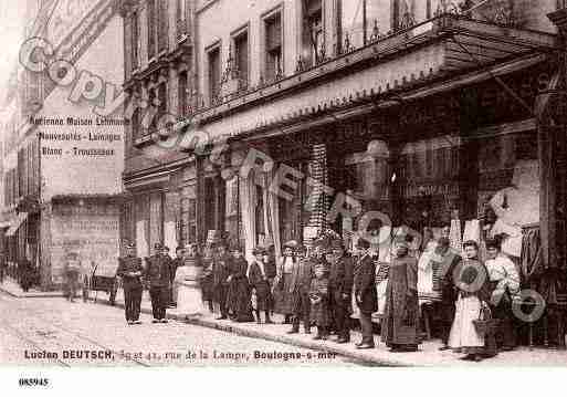 Ville de BOULOGNESURMER, carte postale ancienne