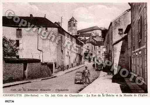 Ville de CHAMPLITTE, carte postale ancienne