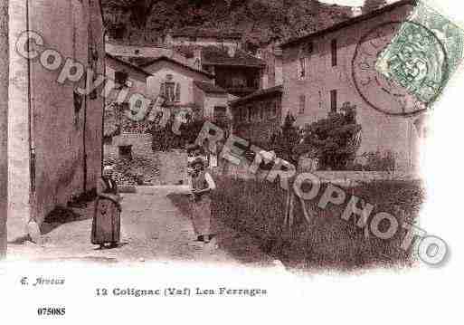 Ville de COTIGNAC, carte postale ancienne