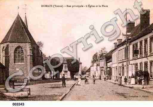 Ville de DOMATS, carte postale ancienne