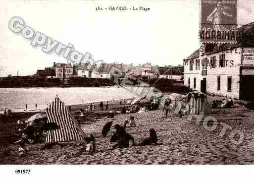 Ville de GAVRES, carte postale ancienne