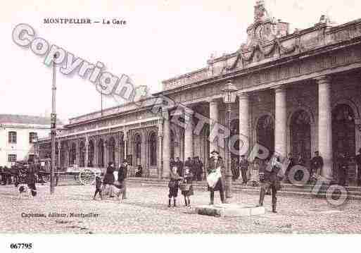 Ville de MONTPELLIER, carte postale ancienne