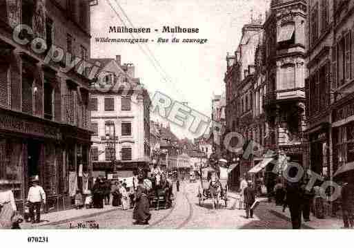 Ville de MULHOUSE, carte postale ancienne