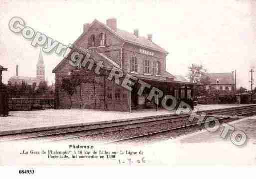 Ville de PHALEMPIN, carte postale ancienne