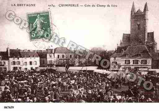 Ville de QUIMPERLE, carte postale ancienne