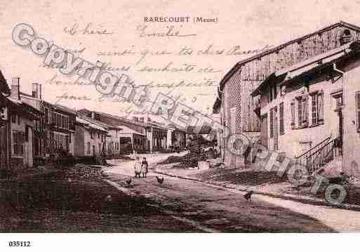 Ville de RARECOURT, carte postale ancienne