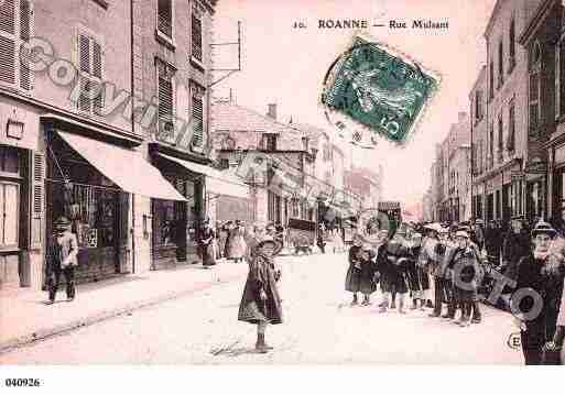 Ville de ROANNE, carte postale ancienne