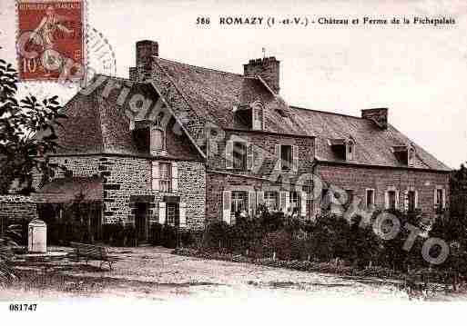 Ville de ROMAZY, carte postale ancienne