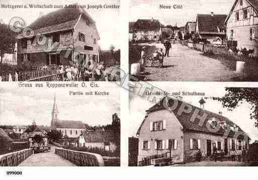 Ville de ROPPENTZWILLER, carte postale ancienne