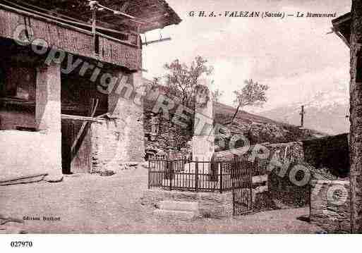 Ville de VALEZAN, carte postale ancienne